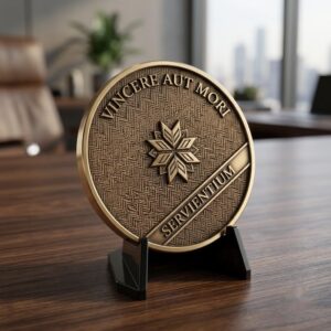 Ugly Christmas Sweater Depth Map, Knitted Challenge Coin Laser Engraving Relief