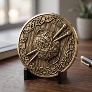 Ugly Sweater Christmas Challenge Coin, Laser Engraving Depth Map PNG Bundle