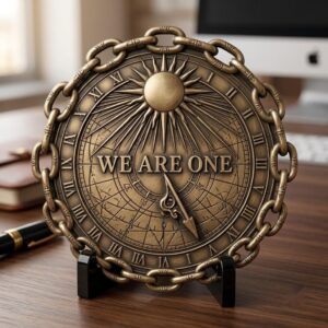 US Anniversary Crest Challenge Coin Laser Engraving Depth Map, Vintage PNG