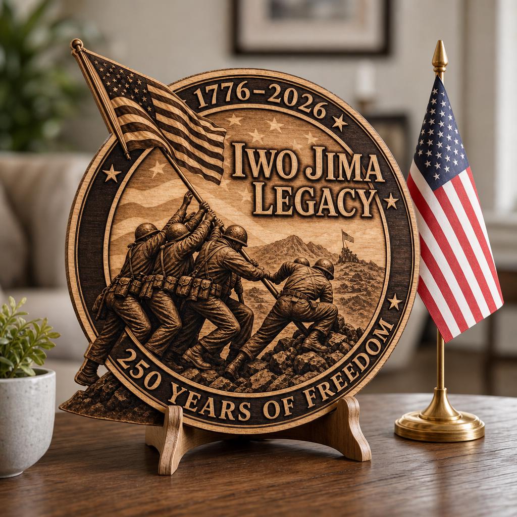 USA 250th Anniversary 3D Illusion Laser File, Patriotic Wood Sign Art Bundle