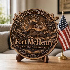 USA 250th Anniversary 3D Illusion Laser File, Patriotic Wood Sign Art Bundle