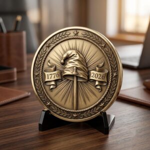 USA 250th Anniversary Challenge Coin Laser File, 13 Colonies 3D Map