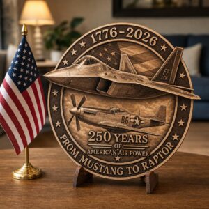 USA 250th Anniversary Military Laser File, 3D Illusion Engraving, Patriotic Wood Design