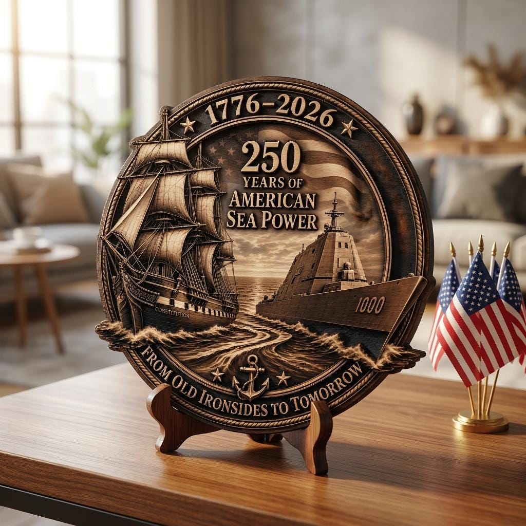 USA 250th Anniversary Military Laser File, 3D Illusion Engraving, Patriotic Wood Design