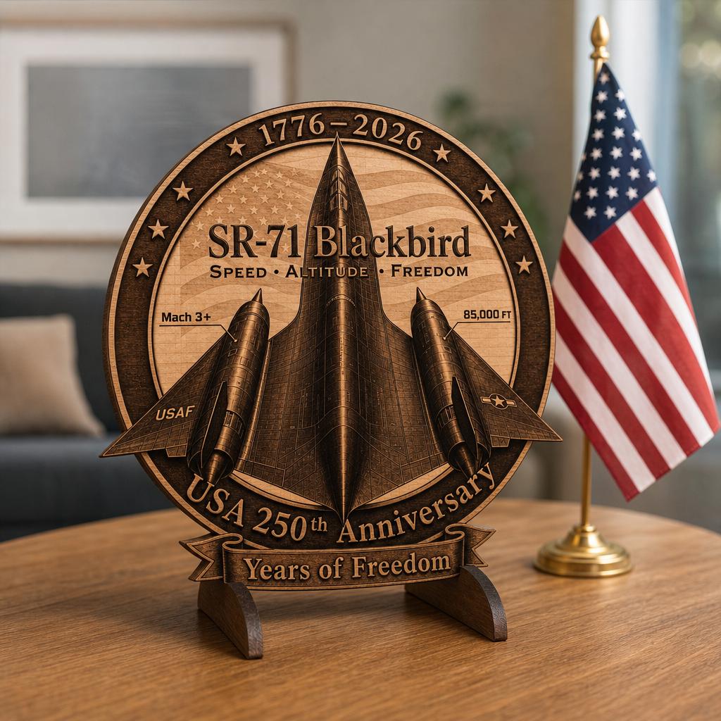USA 250th Anniversary Military Laser File, Patriotic 3D Wood Design Bundle