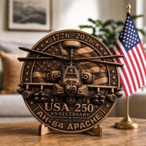 USA 250th Anniversary Military Laser File, Patriotic 3D Wood Design Bundle
