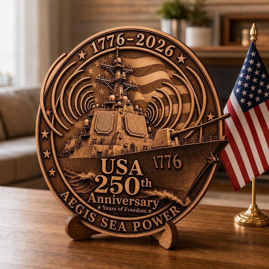 USA 250th Anniversary Military Laser File, Patriotic 3D Wood Design Bundle