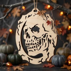 Victorian Gothic Cameo Ornament Bundle, Spooky Halloween Decor, Two Layer Decor