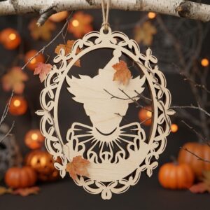 Victorian Gothic Cameo Ornament Bundle, Spooky Halloween Decor, Two Layer Decor