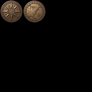 Vintage 1776 USA Challenge Coin Laser File, Relief Depth Map Bundle