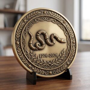 Vintage 1776 USA Challenge Coin Laser File, Relief Depth Map Bundle