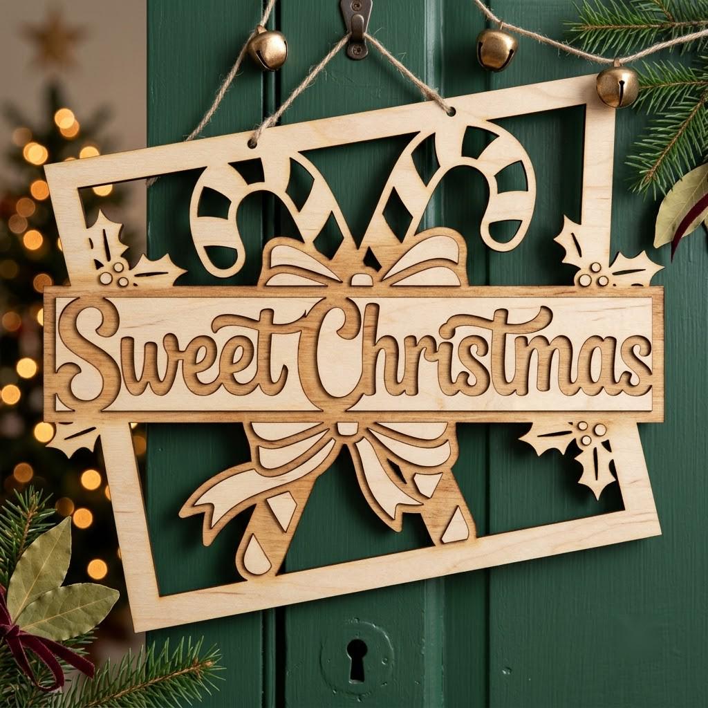 Whimsical Elf Door Hanger, Santa Workshop Decor, Holiday Sign Bundle