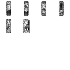 Woodland Animal Bookmark Laser File, Geometric Low Poly Engraving Patterns, 38 Designs