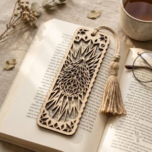 Woodland Animal Bookmark Laser File, Geometric Low Poly Engraving Patterns, 38 Designs